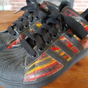 adidas | Shoes | Boys 55 Adidas Superstar Flame Sneakers | Poshmark